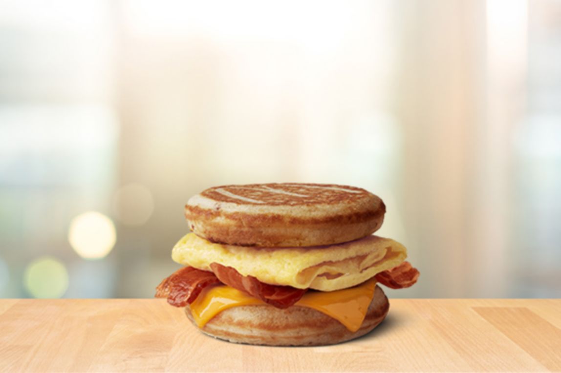 learn more about bacon egg and cheese McGriddles®